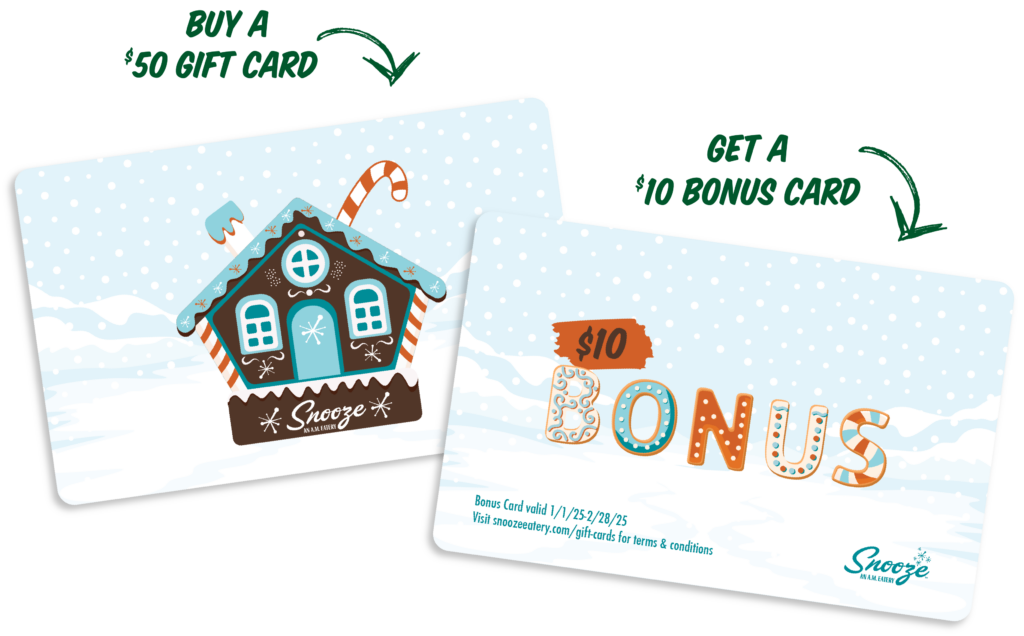 Buy A $50 Gift Card Get A $10 Bonus Card